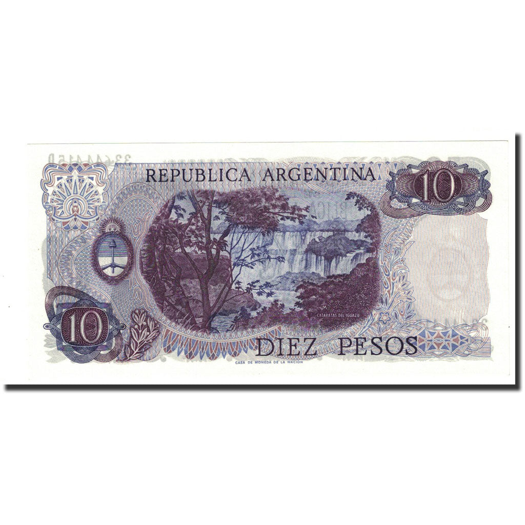 Banknote, Argentina, 10 Pesos, Undated (1973-76), KM:295, UNC(65-70)