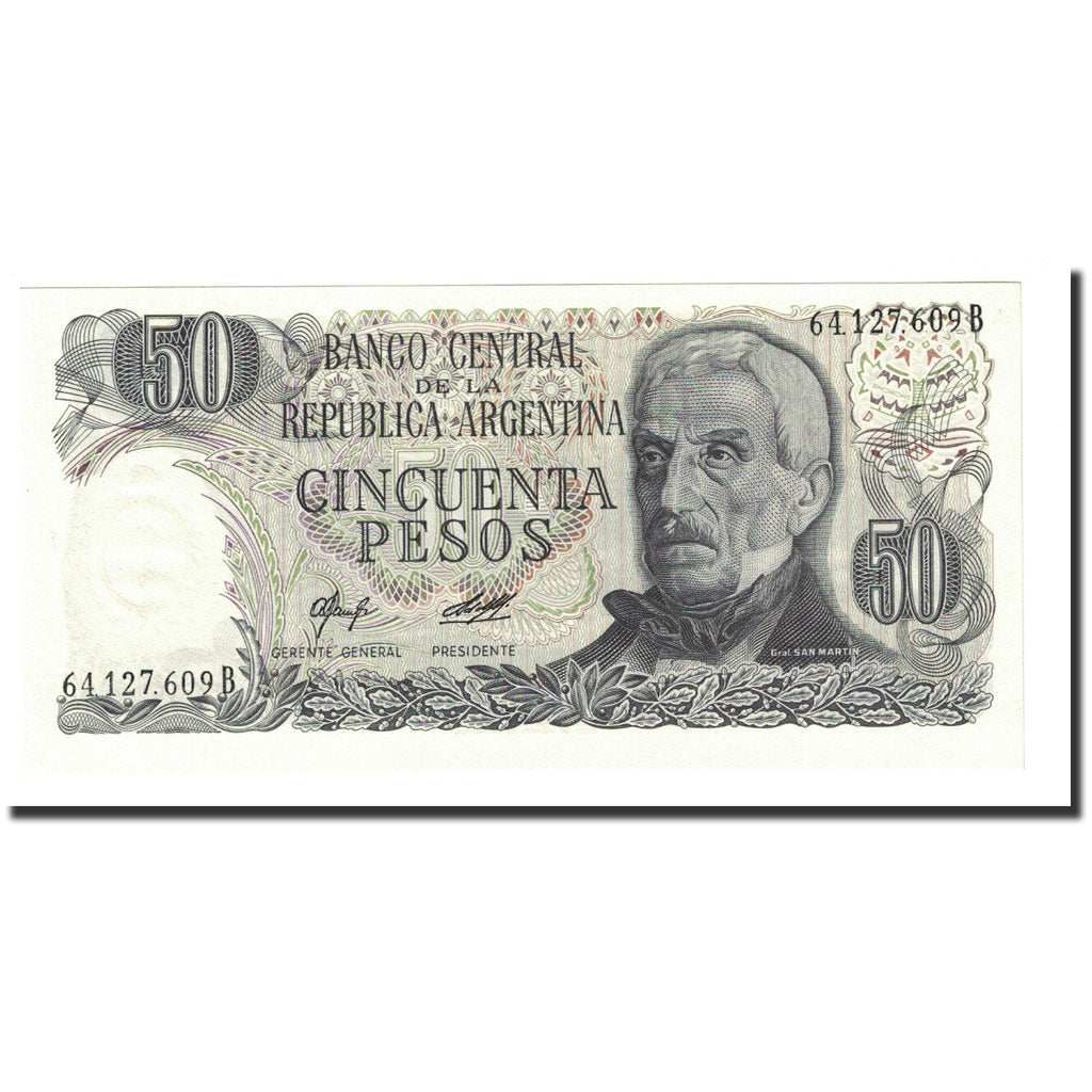 Banknote, Argentina, 50 Pesos, Undated (1976-78), KM:301a, UNC(65-70)