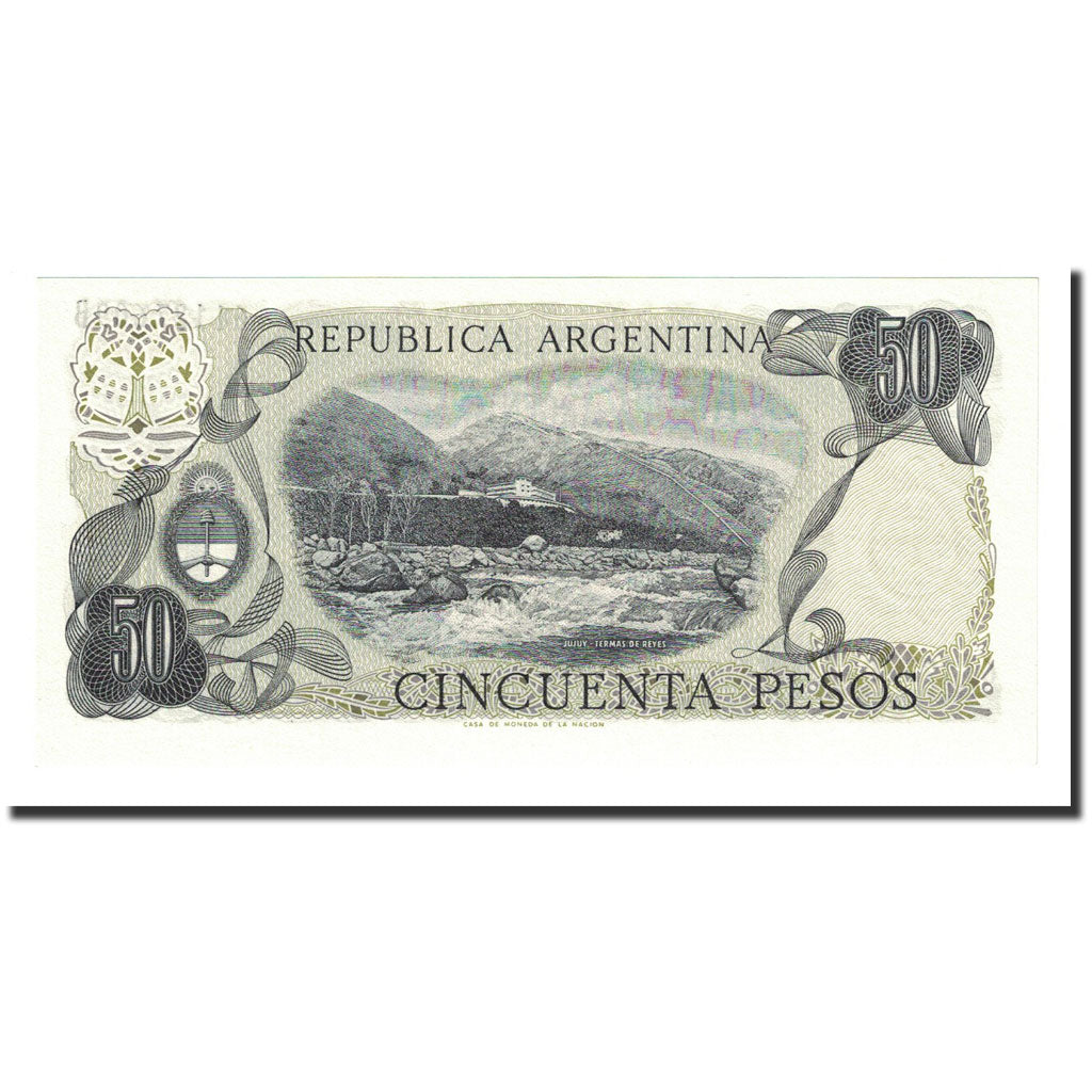Banknote, Argentina, 50 Pesos, Undated (1976-78), KM:301a, UNC(65-70)