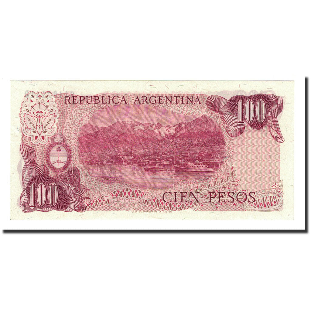 Banknote, Argentina, 100 Pesos, Undated (1976-78), KM:302a, UNC(65-70)
