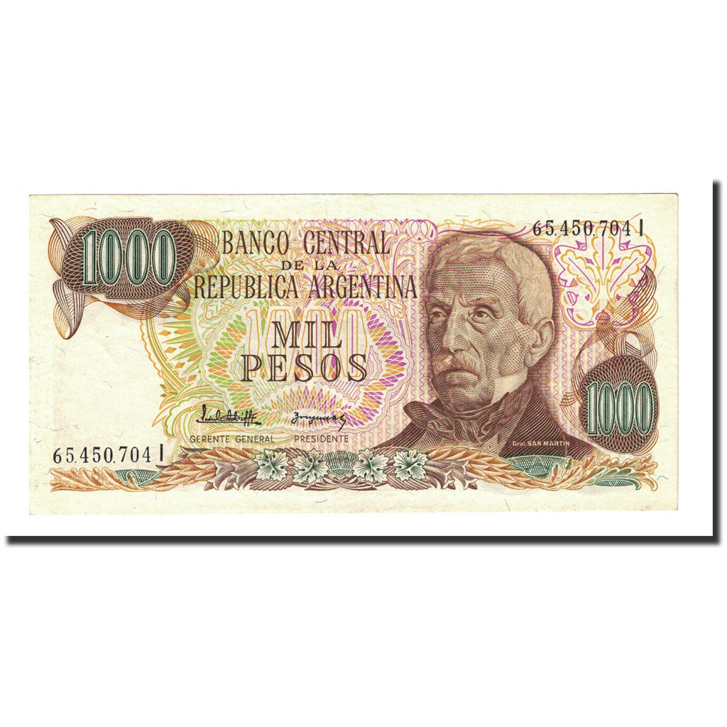 Banknote, Argentina, 1000 Pesos, Undated (1976-83), KM:304a, UNC(65-70)