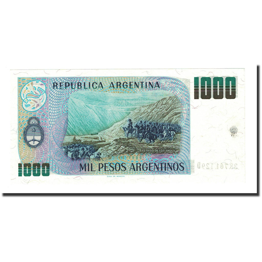 Billete, 1000 Pesos Argentinos, UNDATED (1984), Argentina, KM:317b, UNC