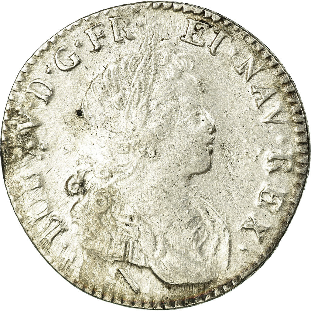 Moneta, Francia, Louis XV, 1/6 Écu (XX – S) de France-Navarre, 20 Sols, 1/6
