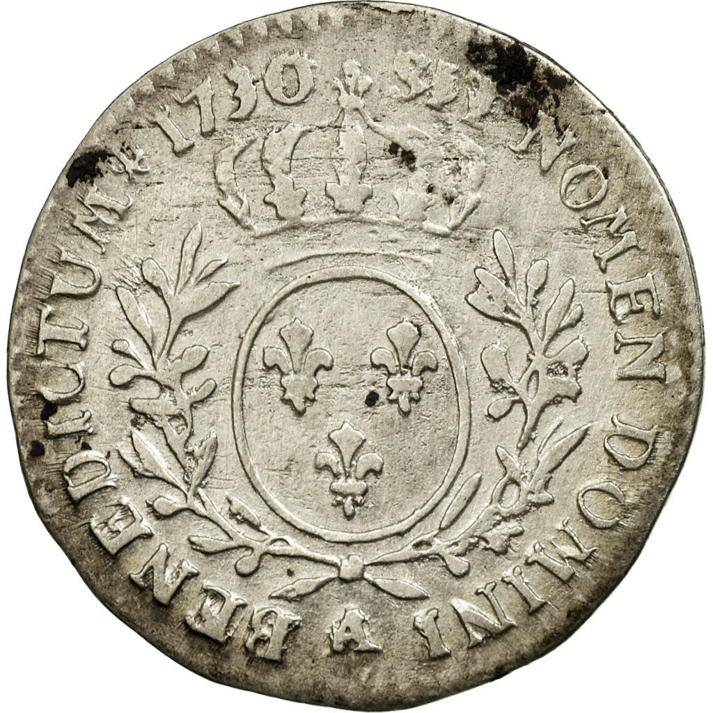 Münze, Frankreich, Louis XV, 1/10 Écu aux branches d'olivier, 12 Sols, 1/10