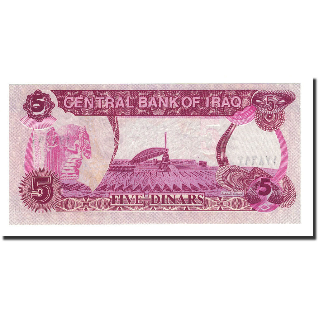 Billet, Iraq, 5 Dinars, 1992, KM:80b, NEUF