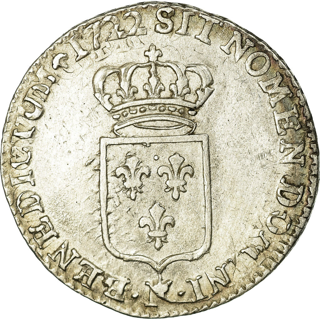Moneta, Francia, Louis XV, 1/6 Écu de France, 20 Sols, 1/6 ECU, 1722, Orléans