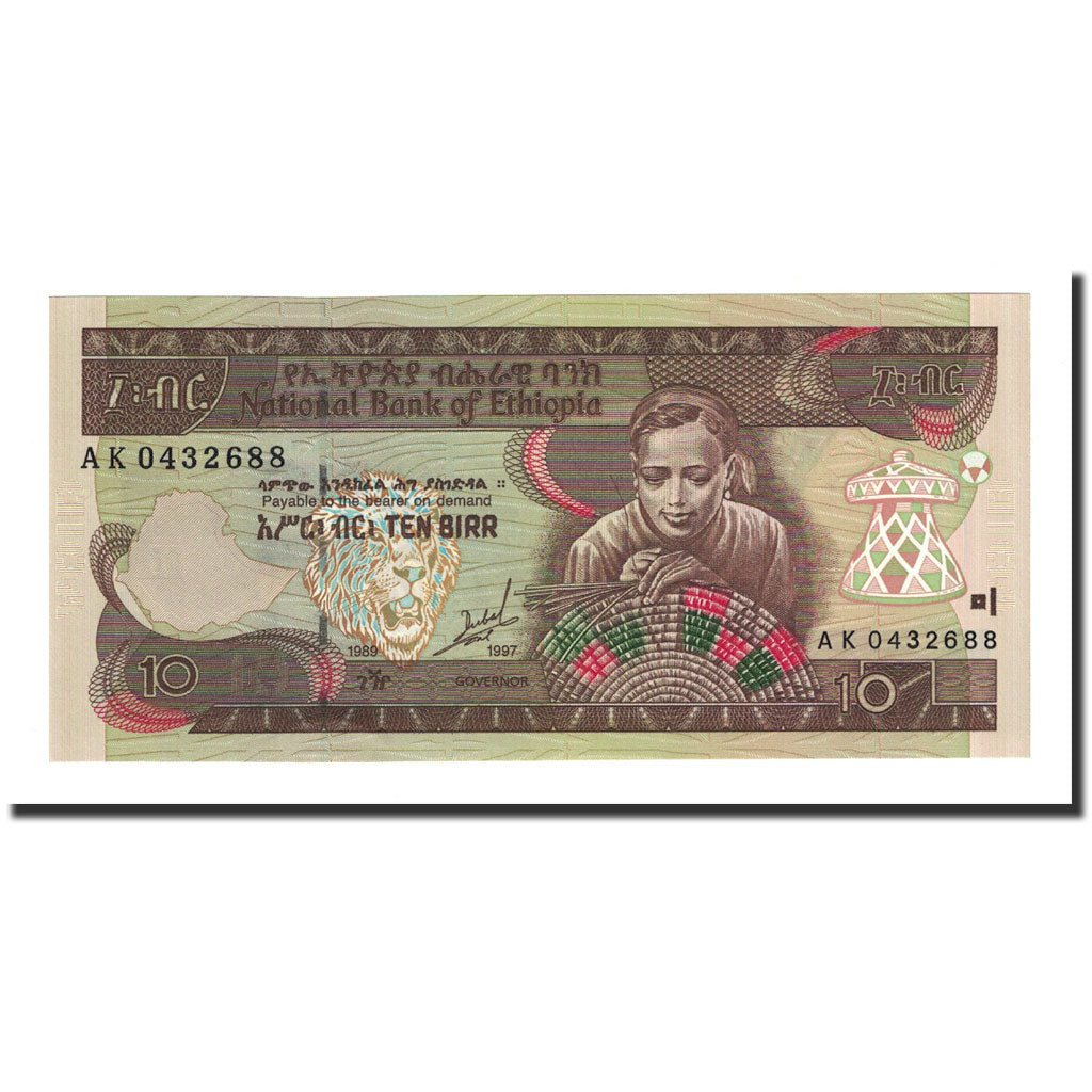 Banknot, Etiopia, 10 Birr, 1997, KM:48a, UNC(64)