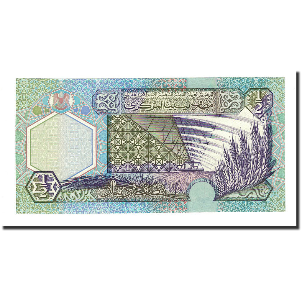 Billet, Libya, 1/2 Dinar, Undated (2002), KM:63, NEUF