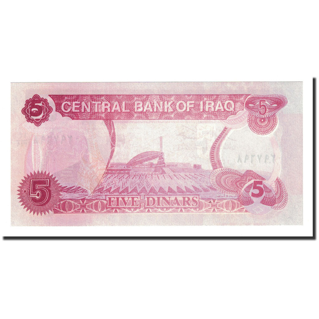 Banknot, Irak, 5 Dinars, 1992, KM:80a, UNC(65-70)