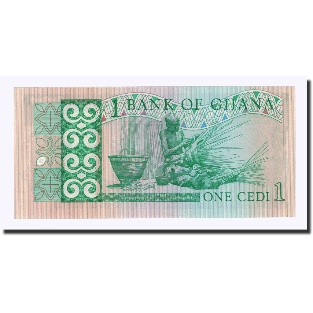Banconote, Ghana, 1 Cedi, KM:17b, 1982-03-06, FDS