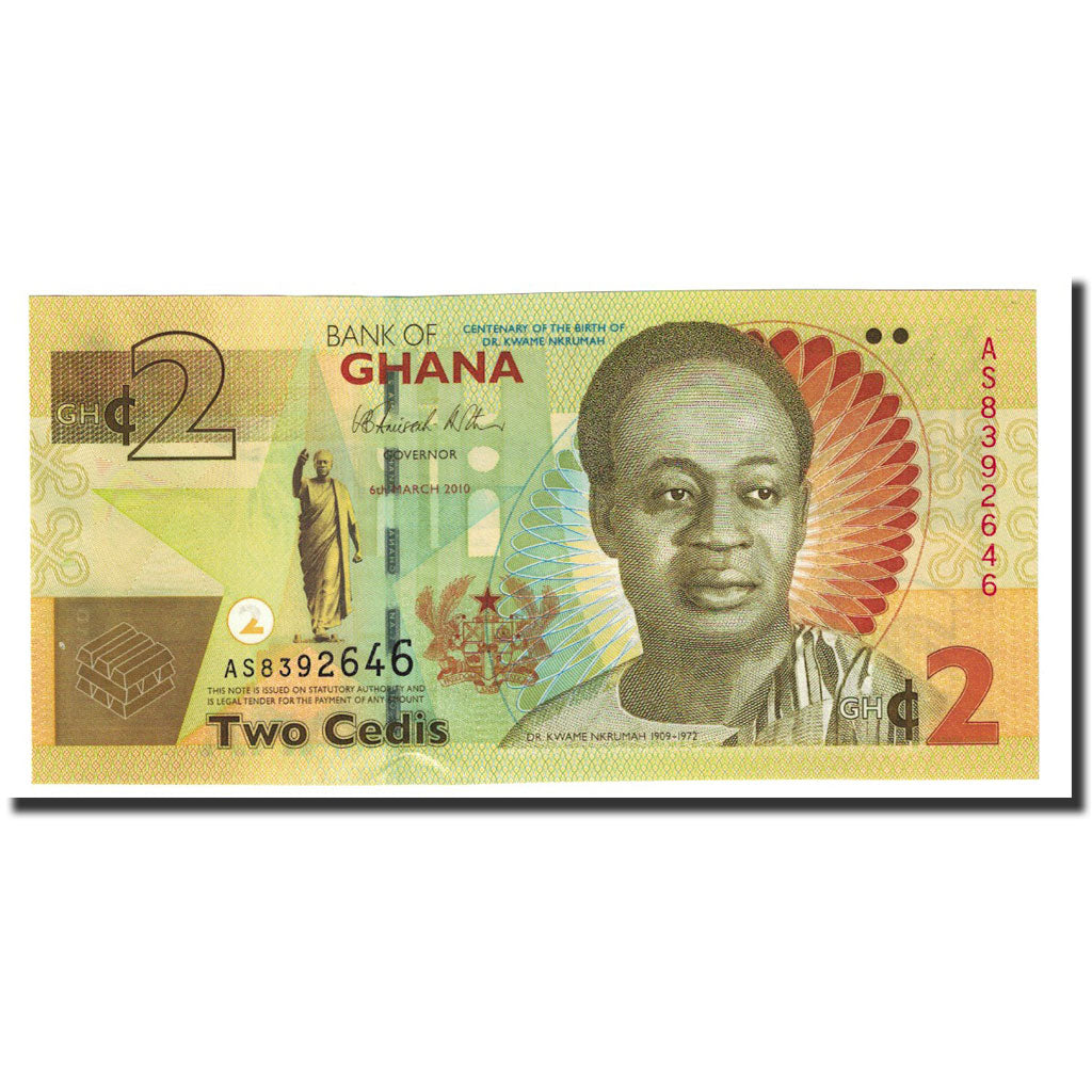 Banconote, Ghana, 2 Cedis, KM:37a, 2010-03-06, FDS