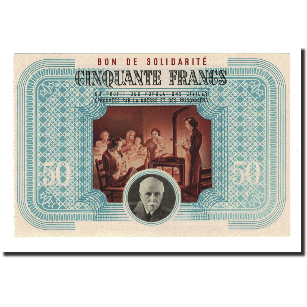 50 Francs, Undated, France, UNC(63), Comité National