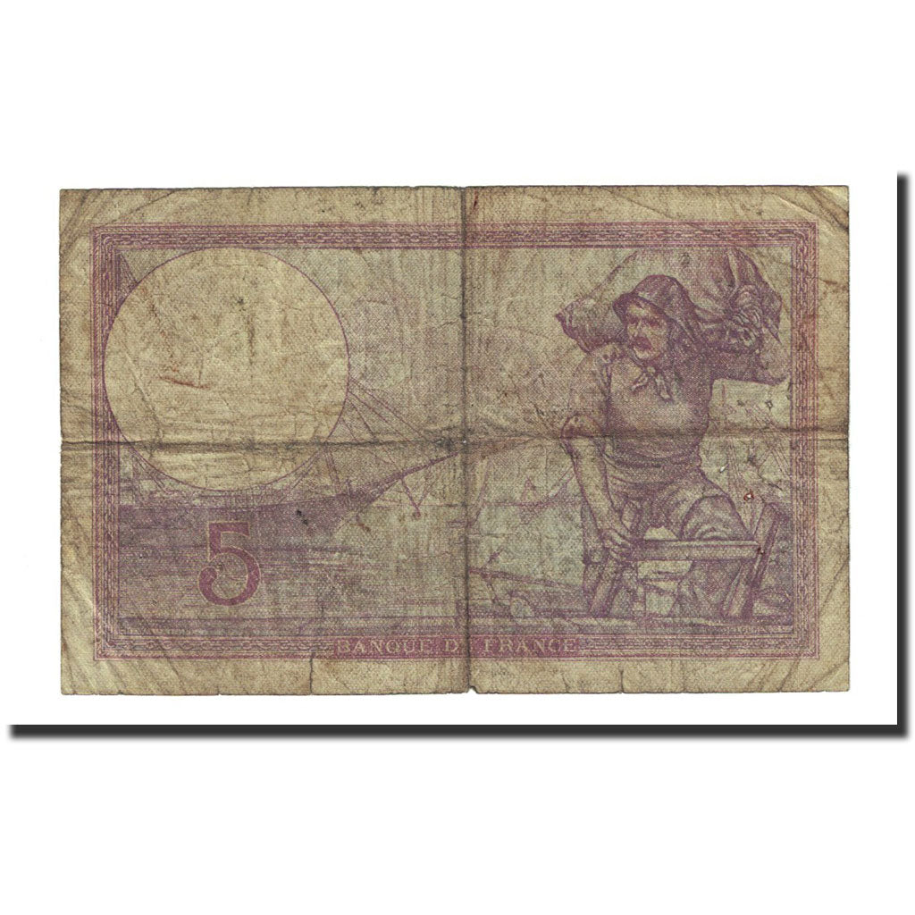 France, 5 Francs, 1933-07-06, VF(20-25), Fayette:3.17, KM:72e