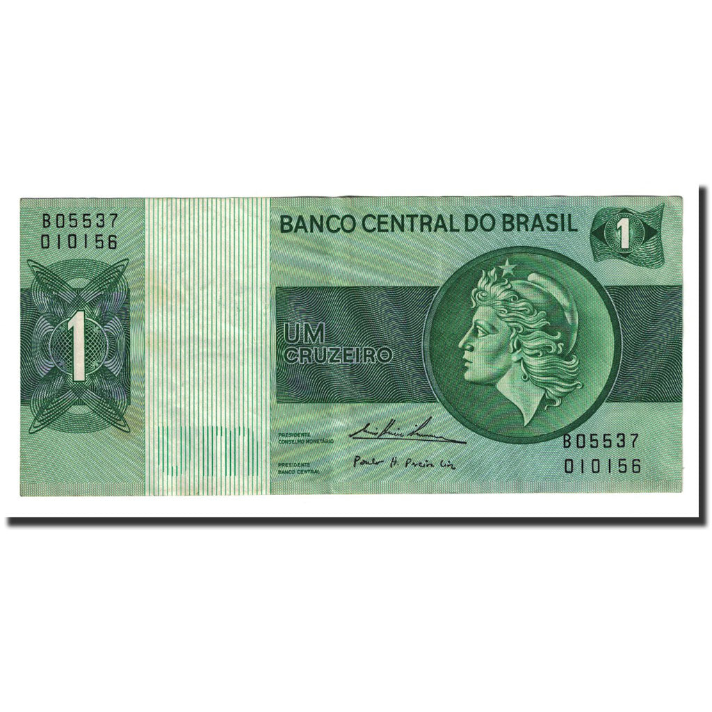 Banknote, Brazil, 1 Cruzeiro, 1975, KM:191Ab, EF(40-45)