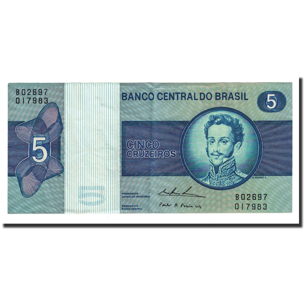 Banknote, Brazil, 5 Cruzeiros, 1974, KM:192c, EF(40-45)