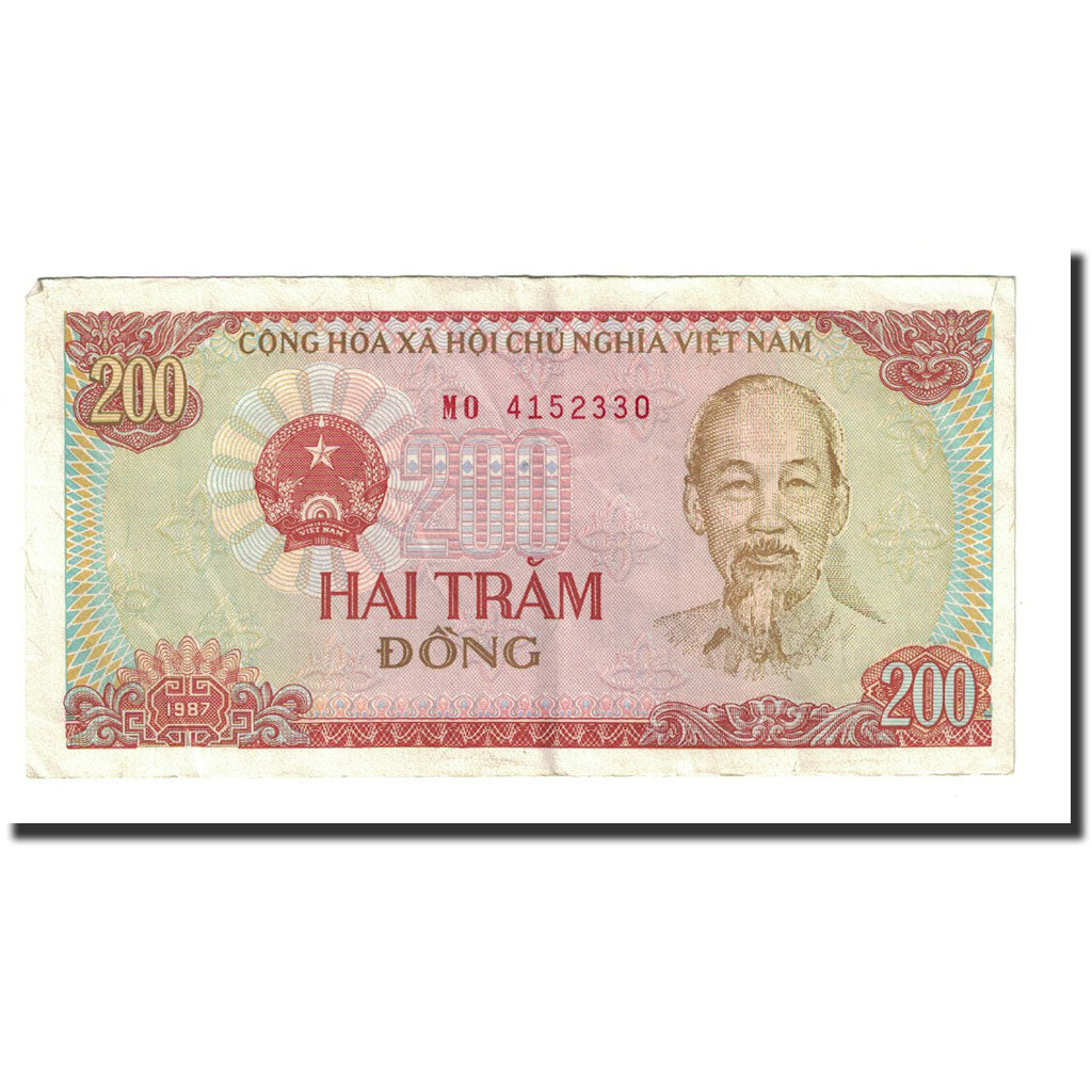 Billet, Viet Nam, 200 D<ox>ng, 1987, KM:100a, SUP