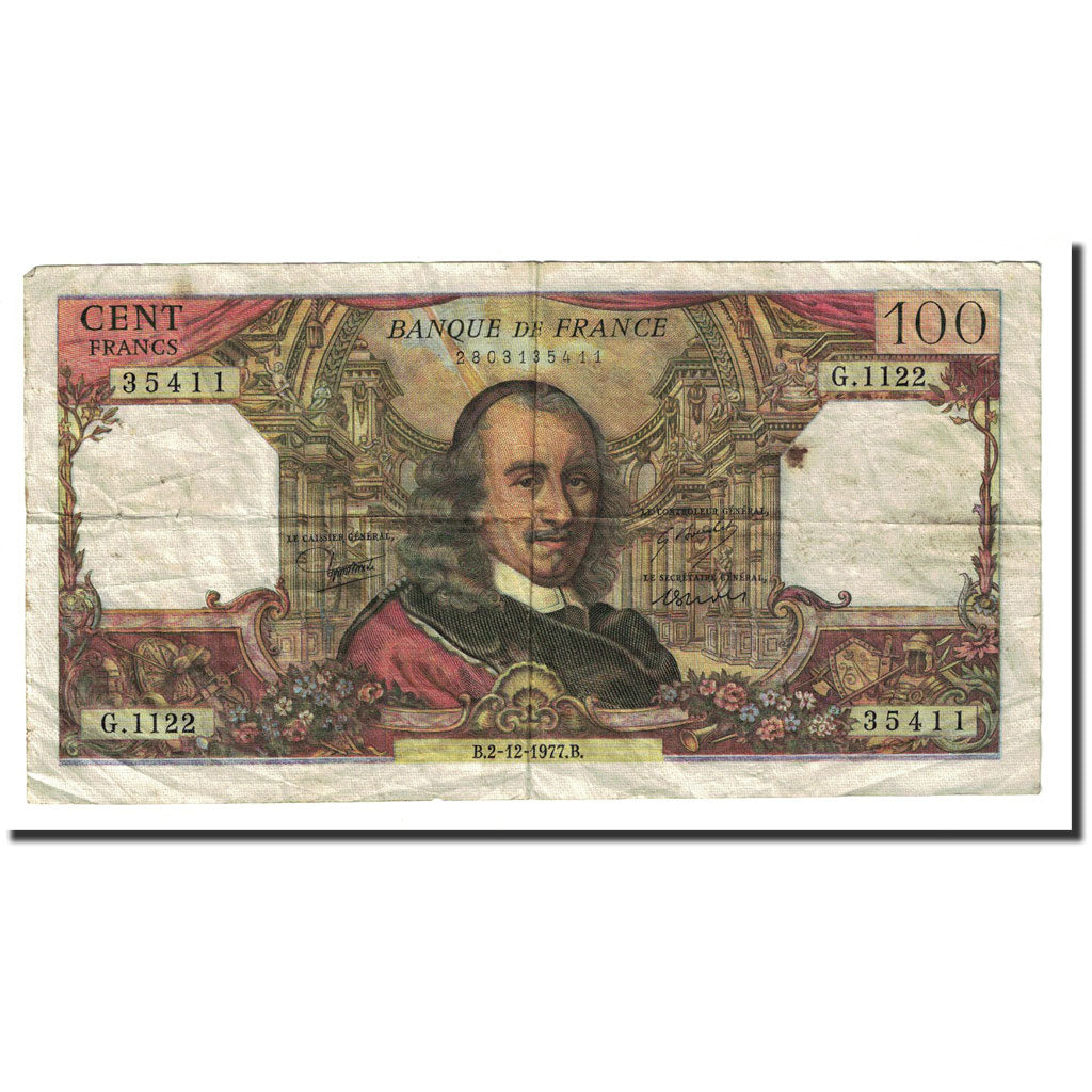 France, 100 Francs, 100 F 1964-1979 ''Corneille'', P.