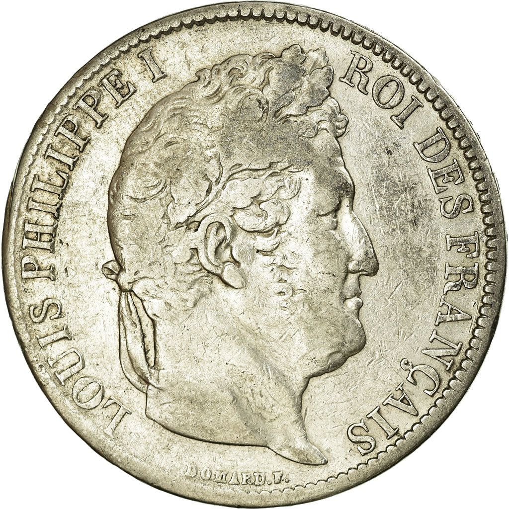 Coin, France, Louis-Philippe, 5 Francs, 1831, Marseille, VF(20-25), Silver