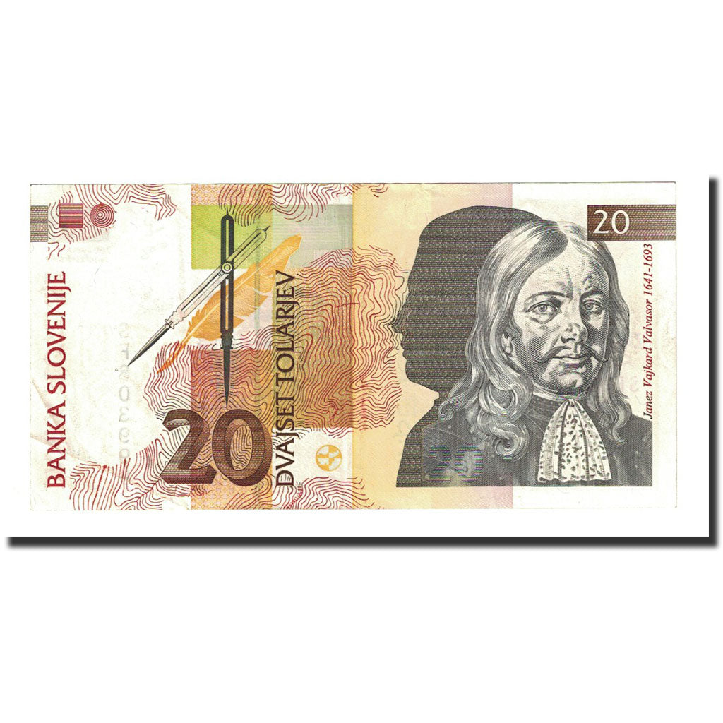 Banknote, Slovenia, 20 Tolarjev, 1992-01-15, KM:12a, UNC(65-70)