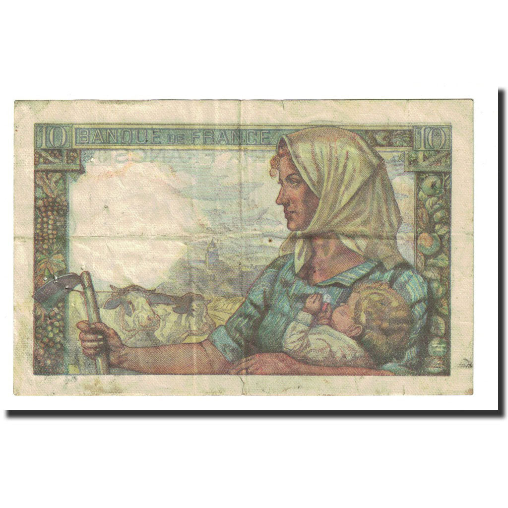 Francia, 10 Francs, 10 F 1941-1949 ''Mineur'', 1947-01-09, BC, Fayette:8.17