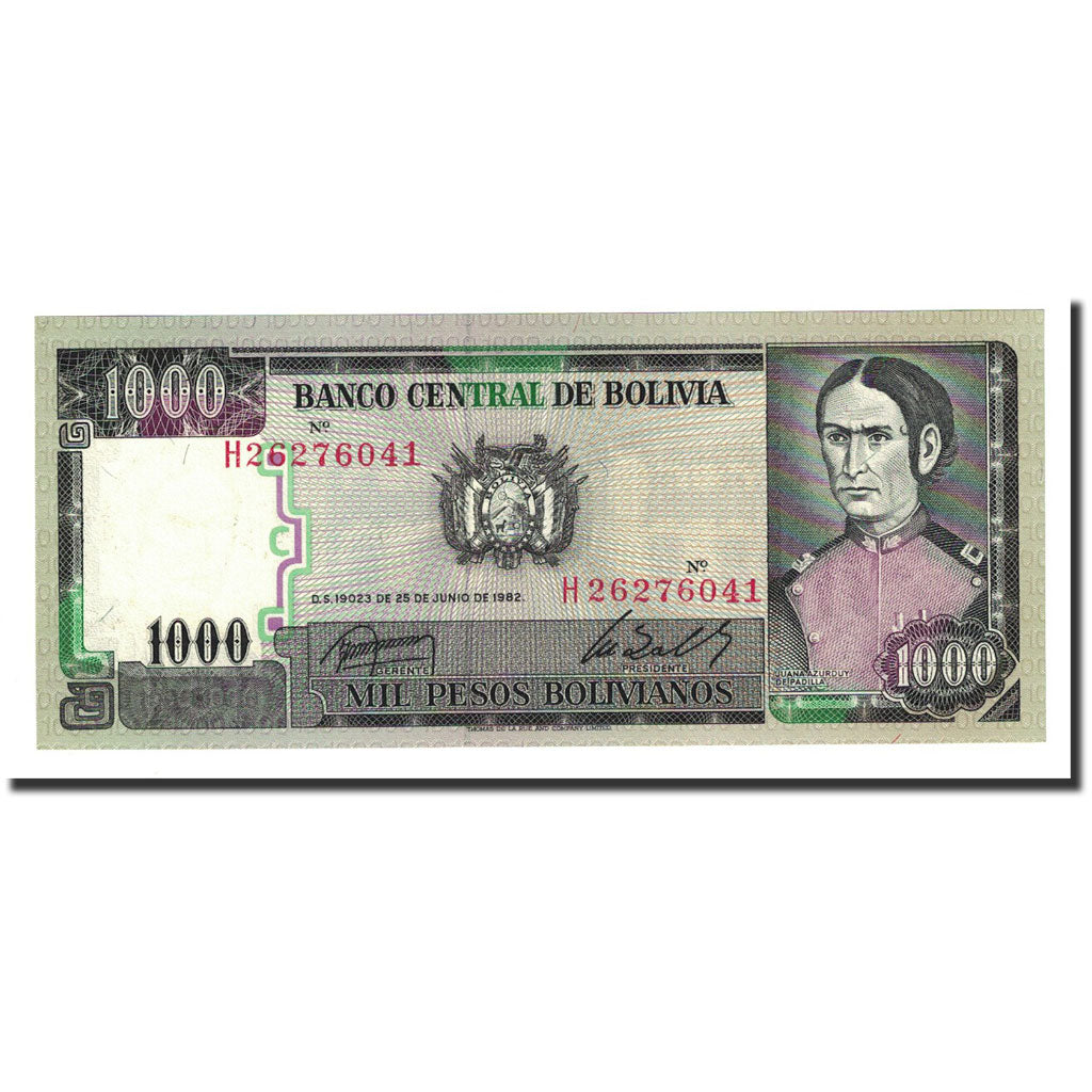 Billet, Bolivie, 1000 Pesos Bolivianos, 1982-06-25, KM:167a, NEUF