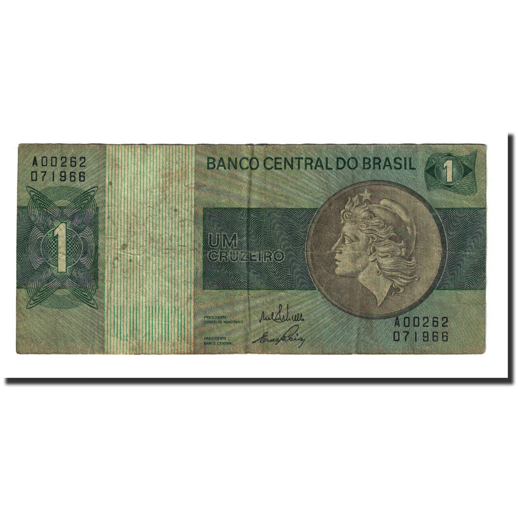 Banknote, Brazil, 1 Cruzeiro, Undated (1970-1972), KM:191a, VG(8-10)