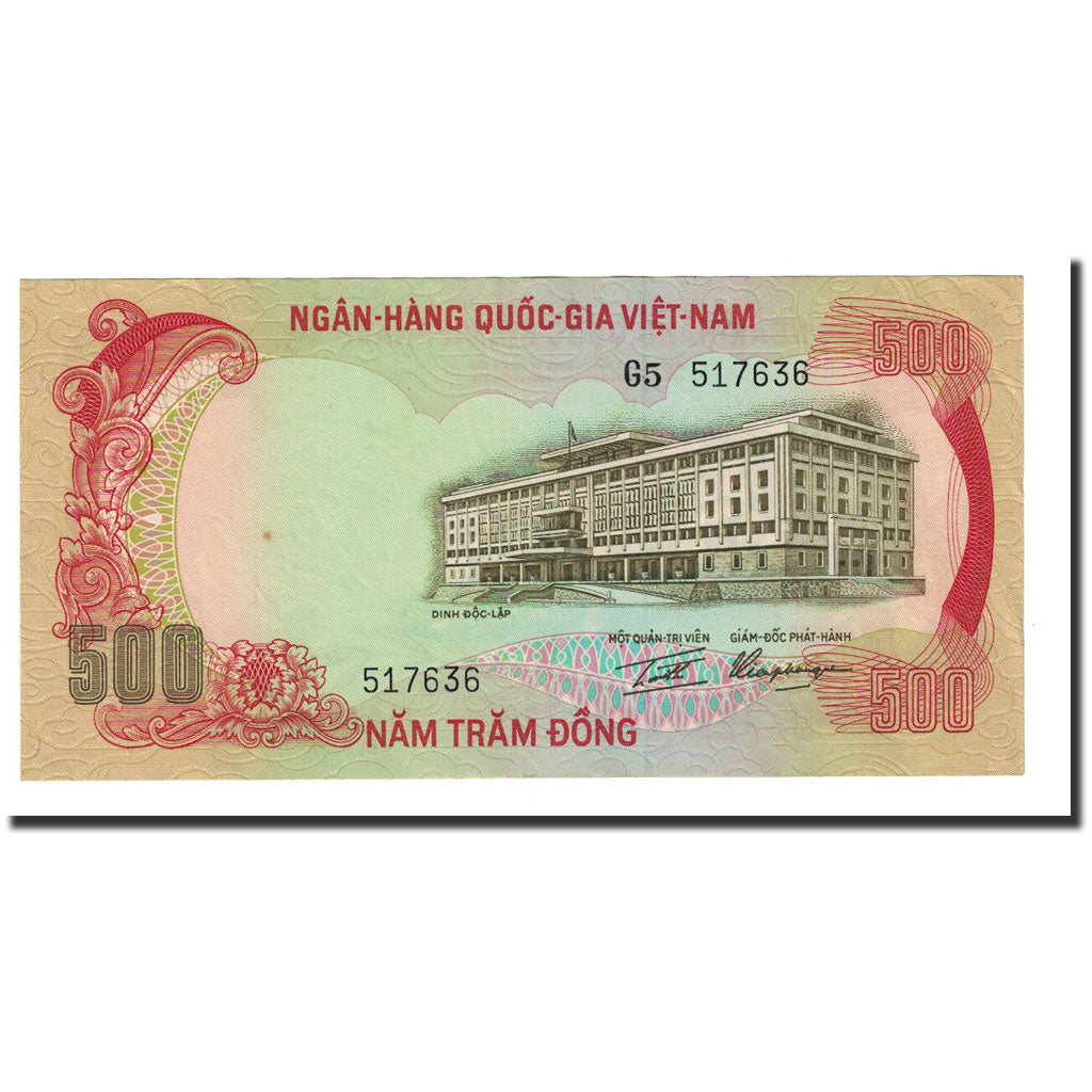Billet, South Viet Nam, 500 D<ox>ng, Undated (1972), KM:33a, NEUF