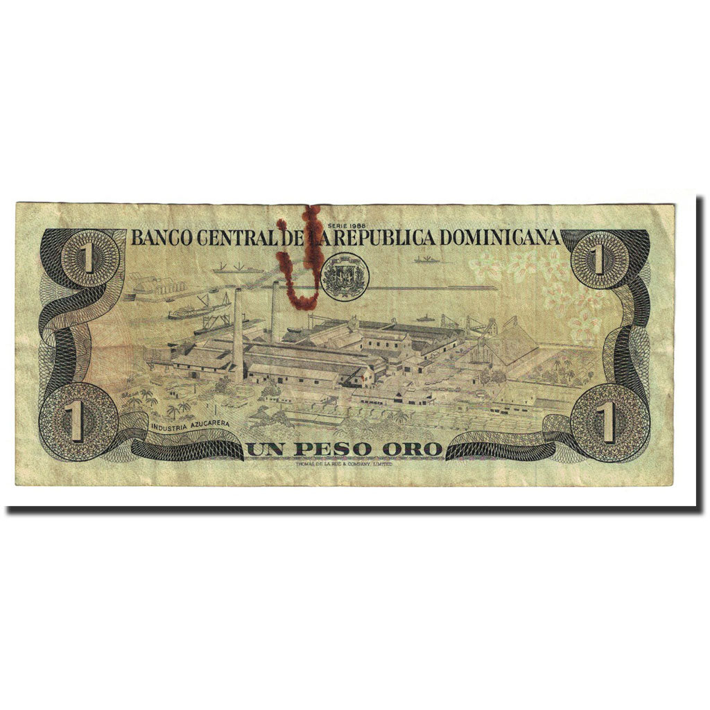 Banknote, Dominican Republic, 1 Peso Oro, 1988, KM:126a, F(12-15)