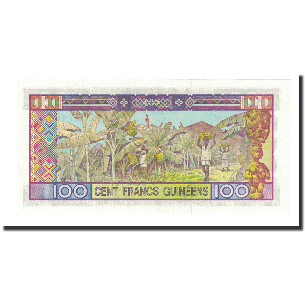 Banknote, Guinea, 100 Francs, 1988, KM:35a, UNC(65-70)
