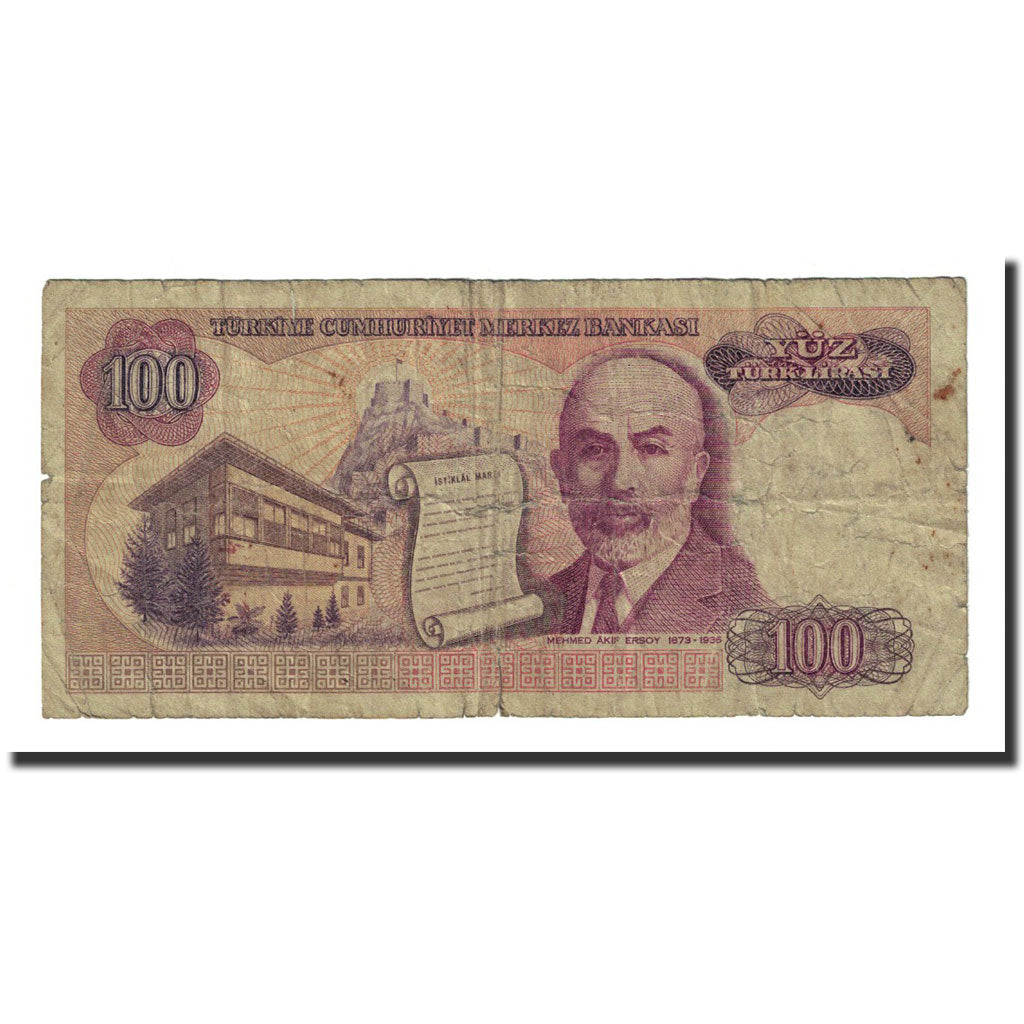 Banknote, Turkey, 100 Lira, 1984, KM:194b, F(12-15)