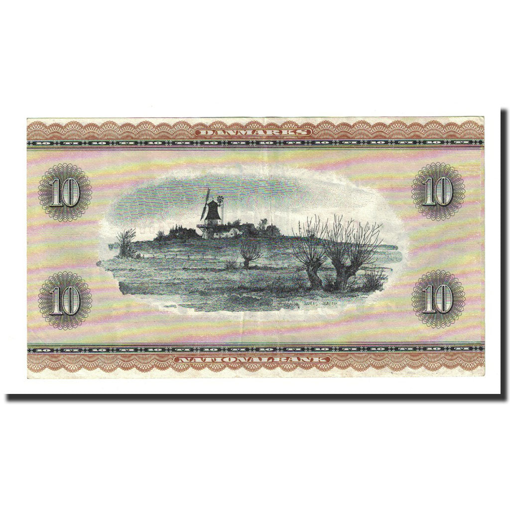 Banknote, Denmark, 10 Kroner, 1954, KM:44a, AU(50-53)