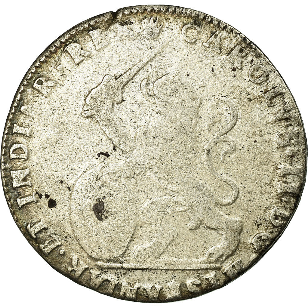 Coin, Spanish Netherlands, BRABANT, Escalin, 1699, Antwerp, VF(20-25), Silver