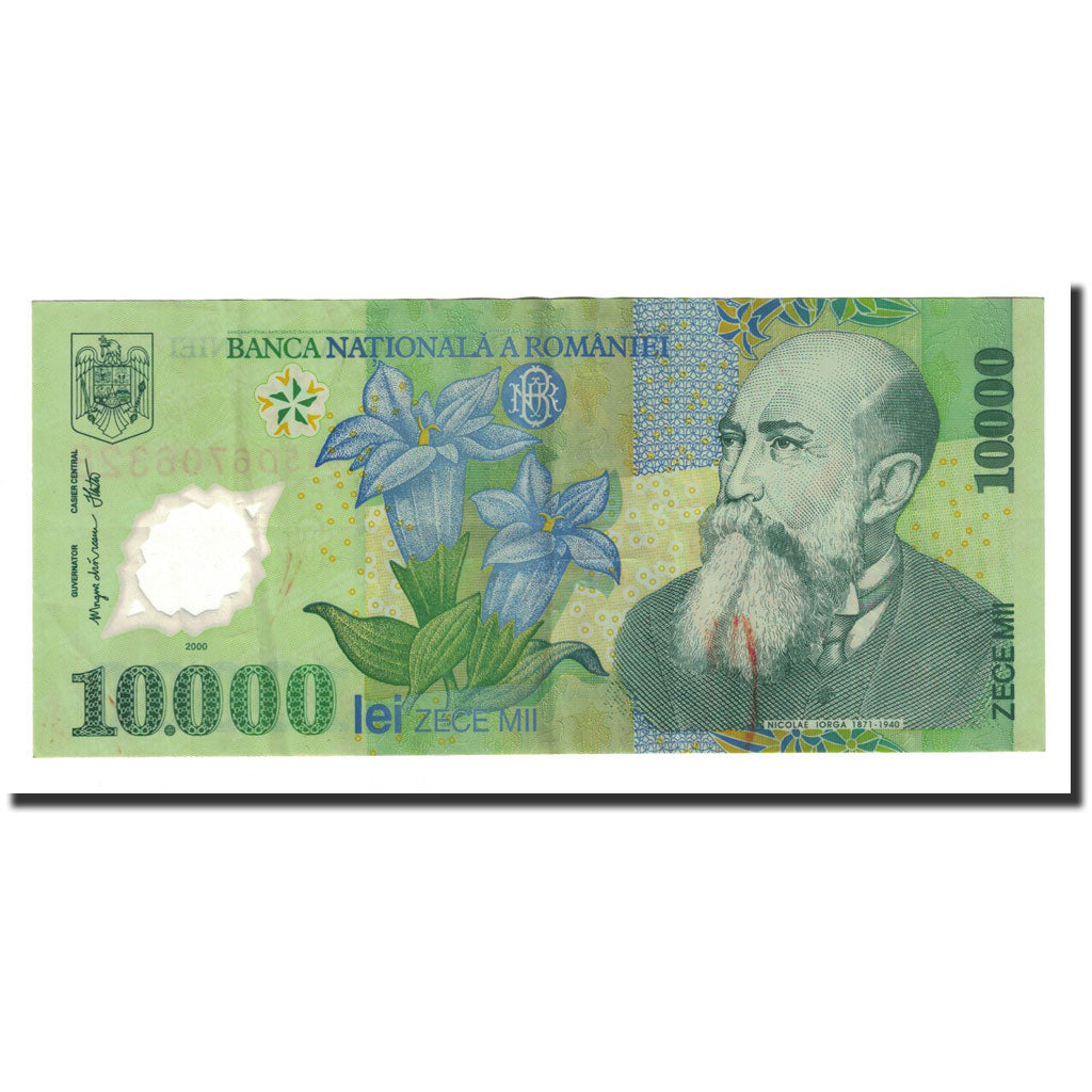 Banknote, Romania, 10,000 Lei, 2000, KM:112a, AU(55-58)