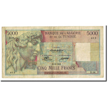 Tunisia, 5000 Francs, VF 20, PMG