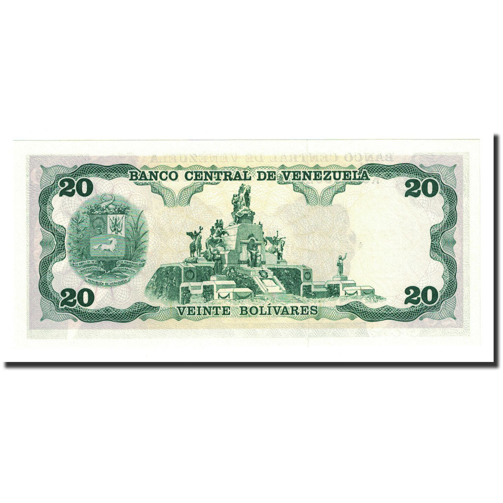 Banknote, Venezuela, 20 Bolivares, 1992-12-08, KM:63d, UNC(65-70)
