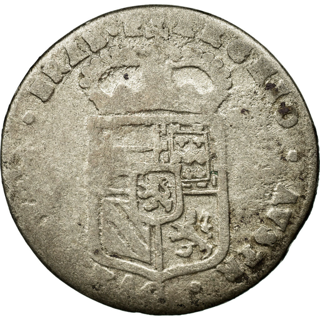 Coin, Spanish Netherlands, BRABANT, 4 Patards, 1698, Antwerp, VG(8-10), Silver