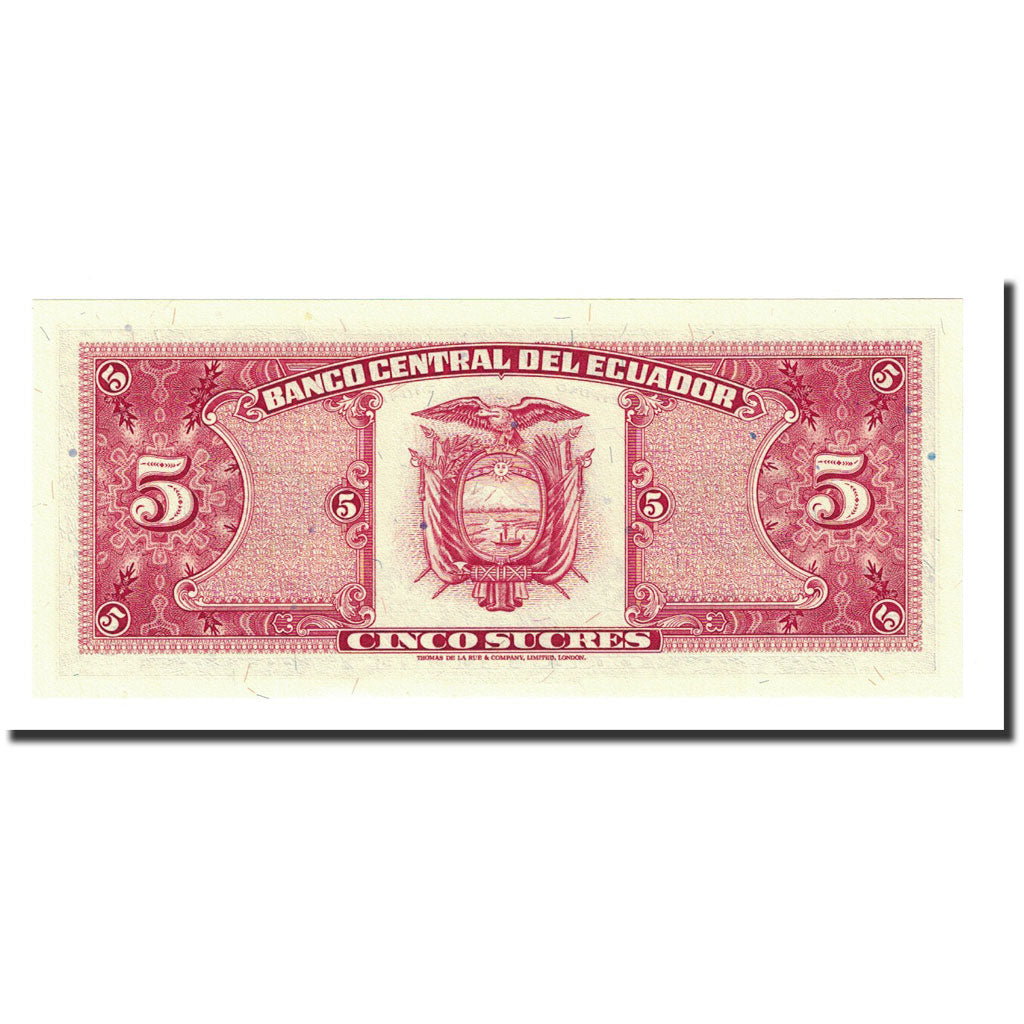 Banknote, Ecuador, 5 Sucres, 1988-11-22, KM:120A, UNC(65-70)