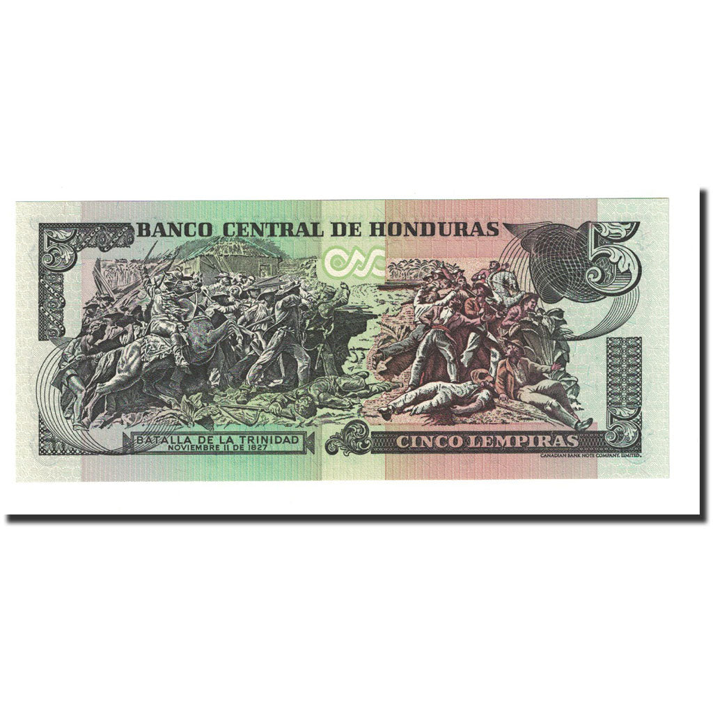 Banknote, Honduras, 5 Lempiras, 2004-08-26, KM:85d, UNC(65-70)