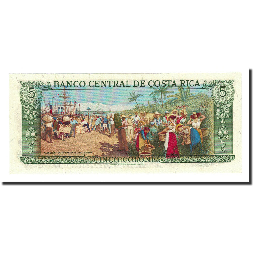 Banknote, Costa Rica, 5 Colones, 1989-10-04, KM:236d, UNC(65-70)