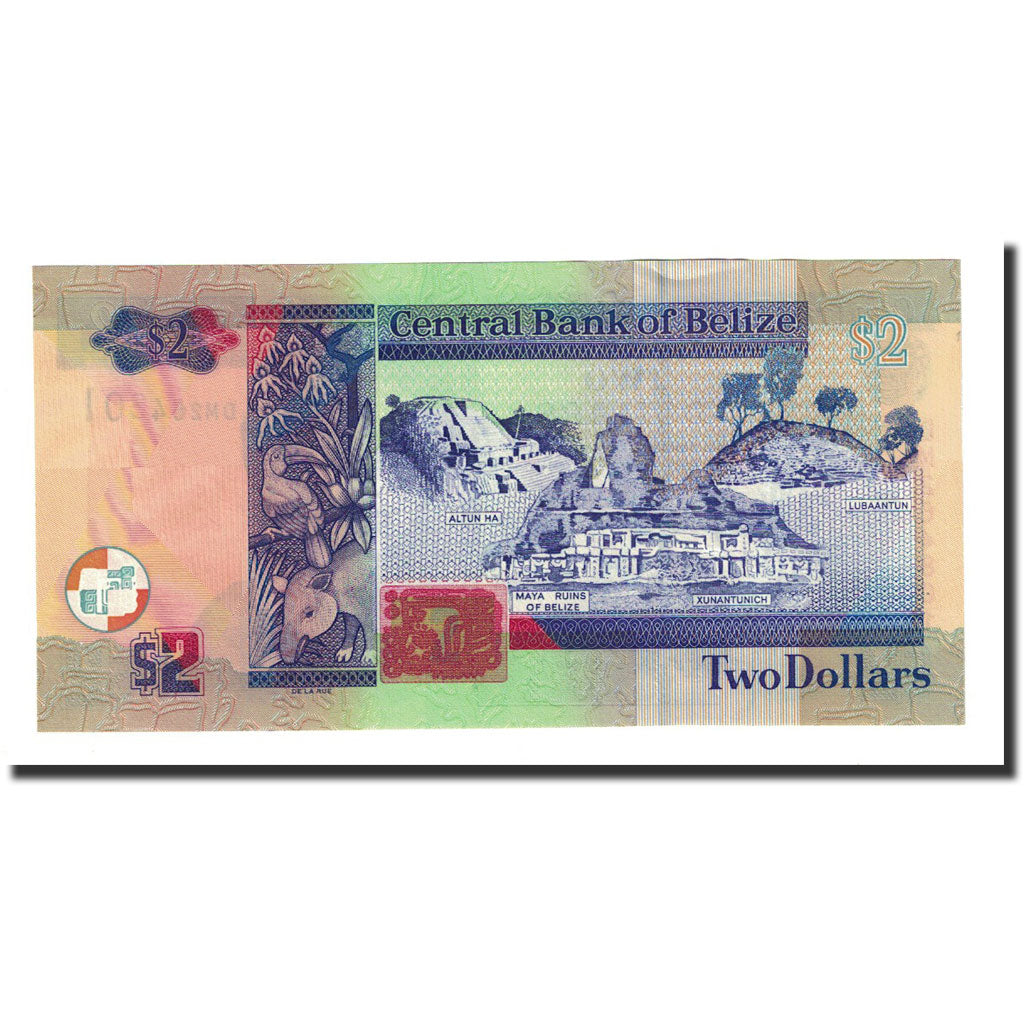 Banknote, Belize, 2 Dollars, 2014-11-01, UNC(65-70)
