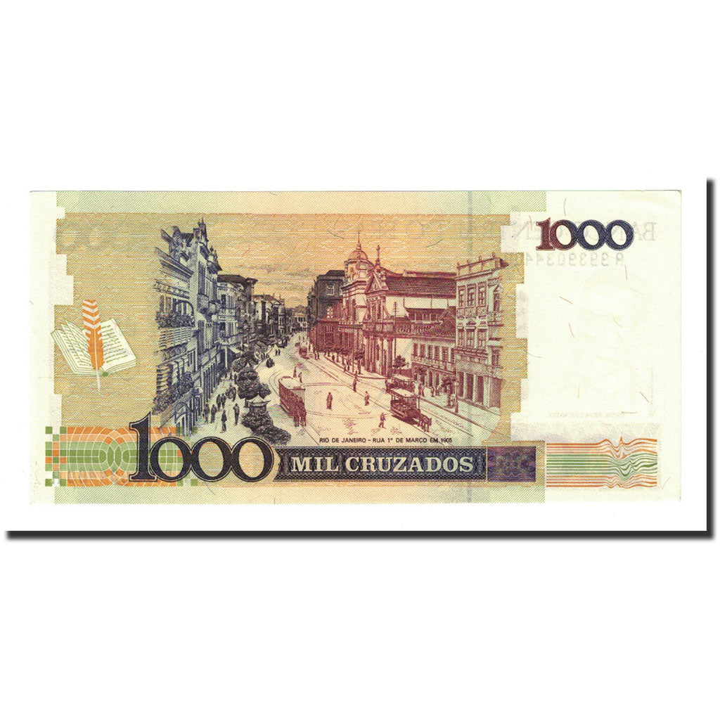 Billete, 1 Cruzado Novo on 1000 Cruzados, Undated (1989), Brasil, KM:216a, UNC