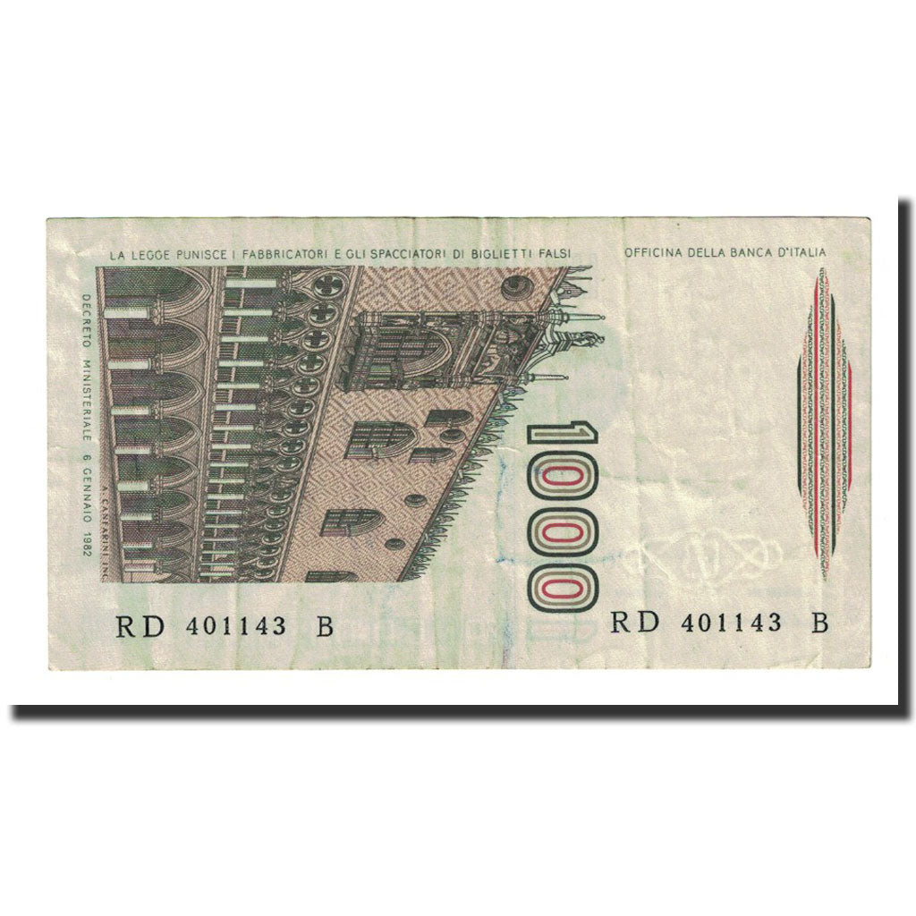 Banconote, Italia, 1000 Lire, 1982-01-06, KM:109a, BB