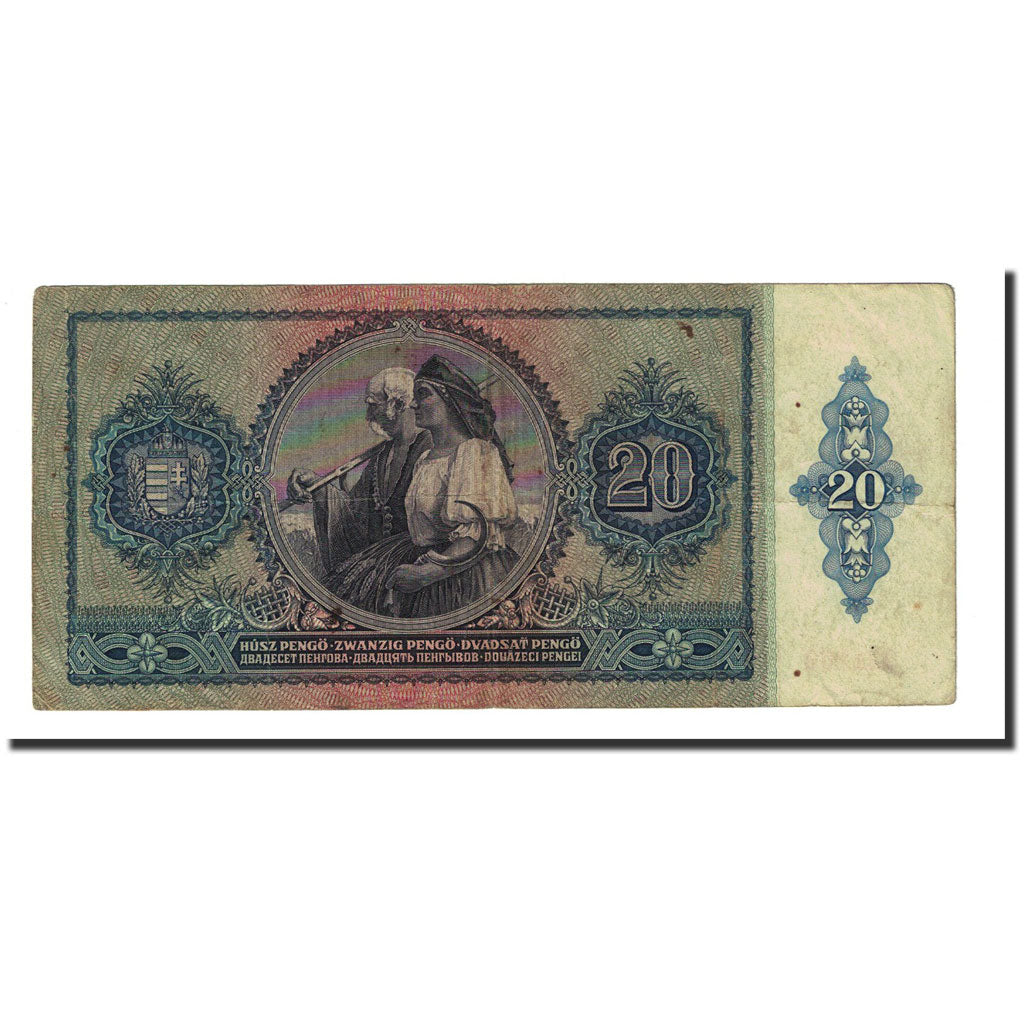 Banknote, Hungary, 20 Pengö, 1941-01-15, KM:109, VF(20-25)