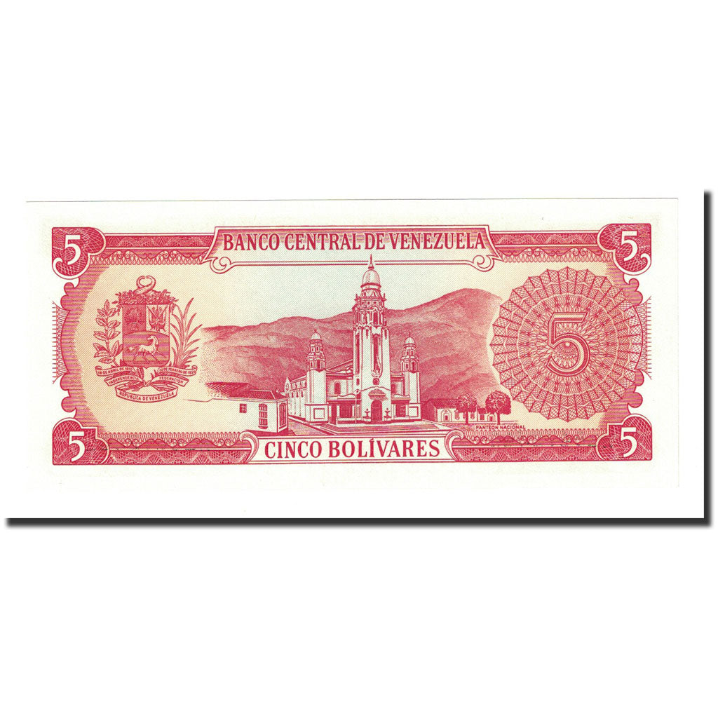 Banknote, Venezuela, 5 Bolivares, 1989-09-21, KM:70b, UNC(65-70)