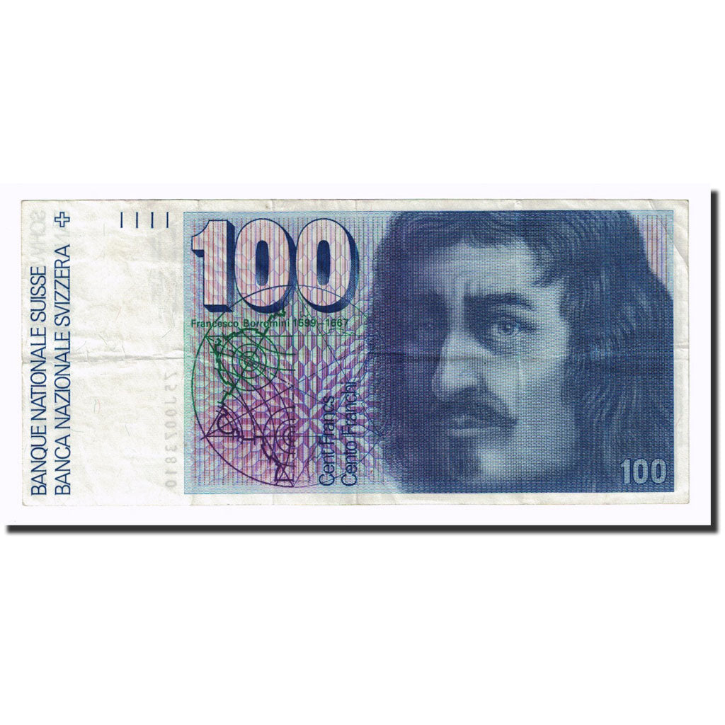 Billete, 100 Franken, 1975, Suiza, KM:57a, MBC