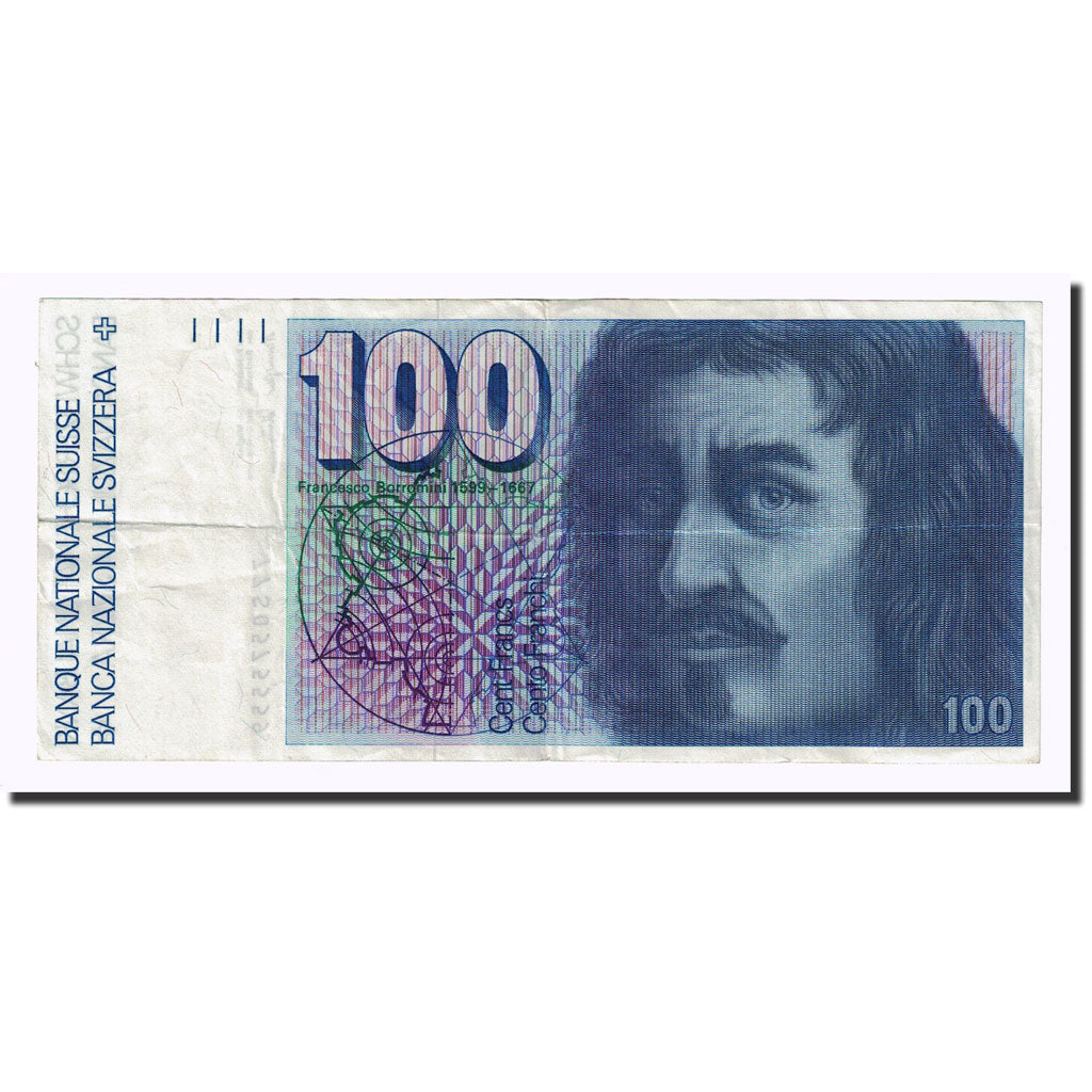 Banknote, Switzerland, 100 Franken, 1977, KM:57b, EF(40-45)