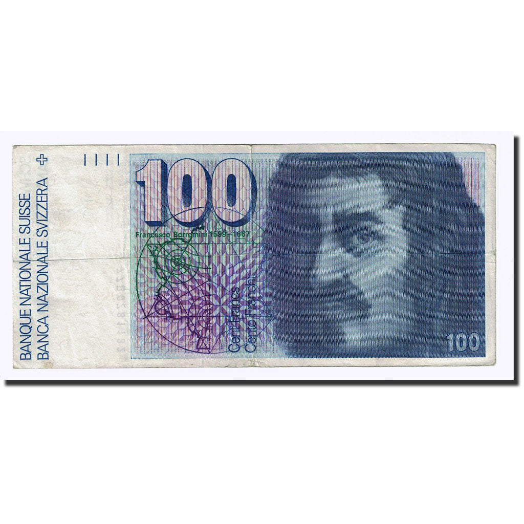 Billete, 100 Franken, 1977, Suiza, KM:57b, MBC