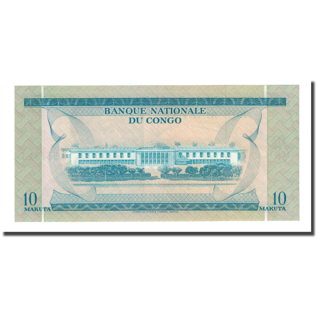 Billet, Congo Democratic Republic, 10 Makuta, 1967-01-02, KM:9a, NEUF