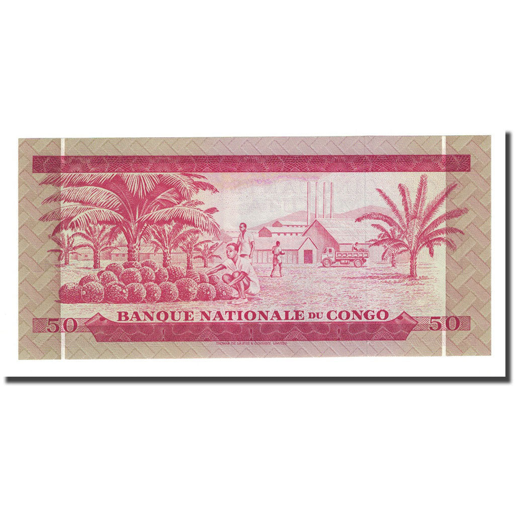 Geldschein, Congo Democratic Republic, 50 Makuta, 1967-01-02, KM:11a, UNZ