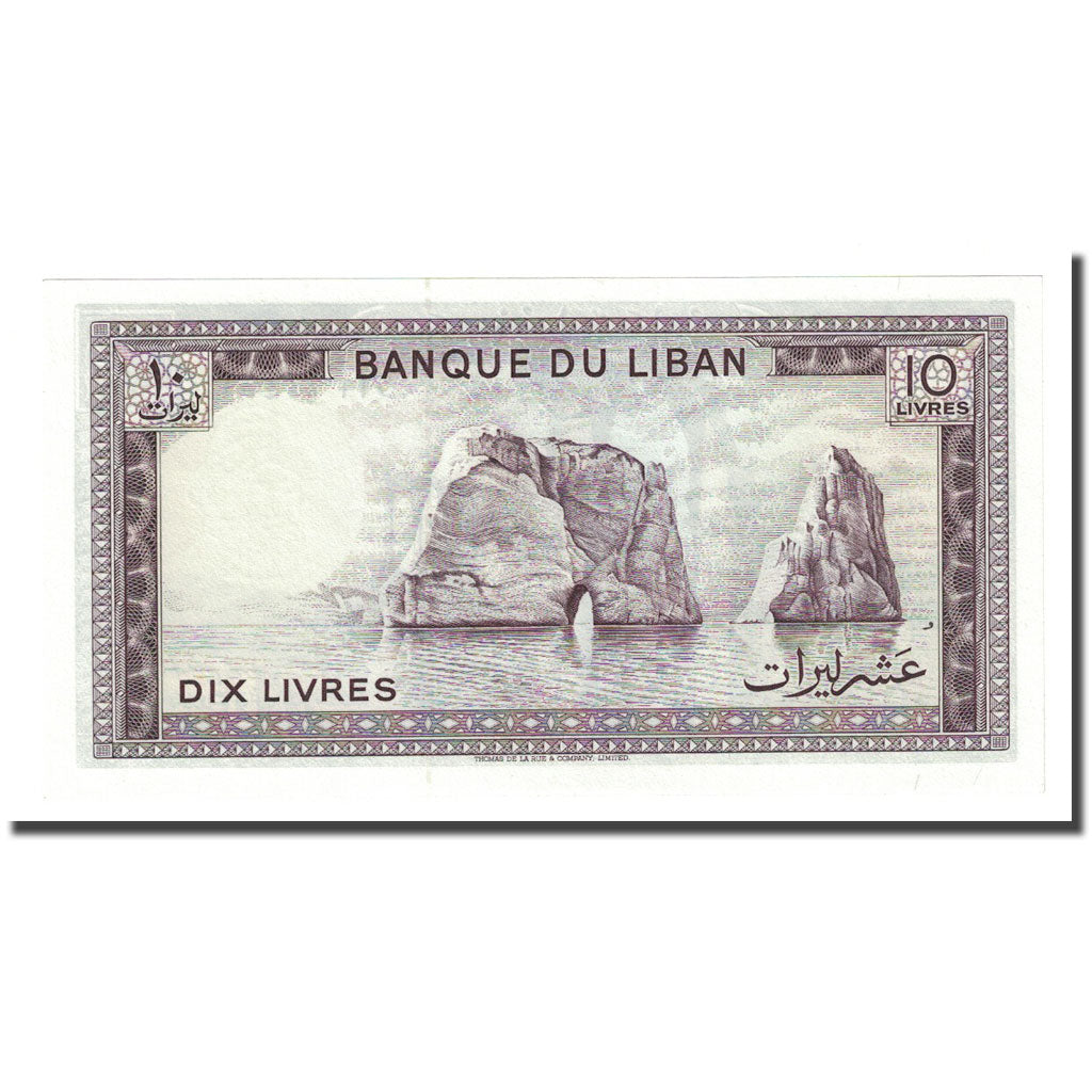 Geldschein, Lebanon, 10 Livres, 1964-1986, KM:63f, UNZ